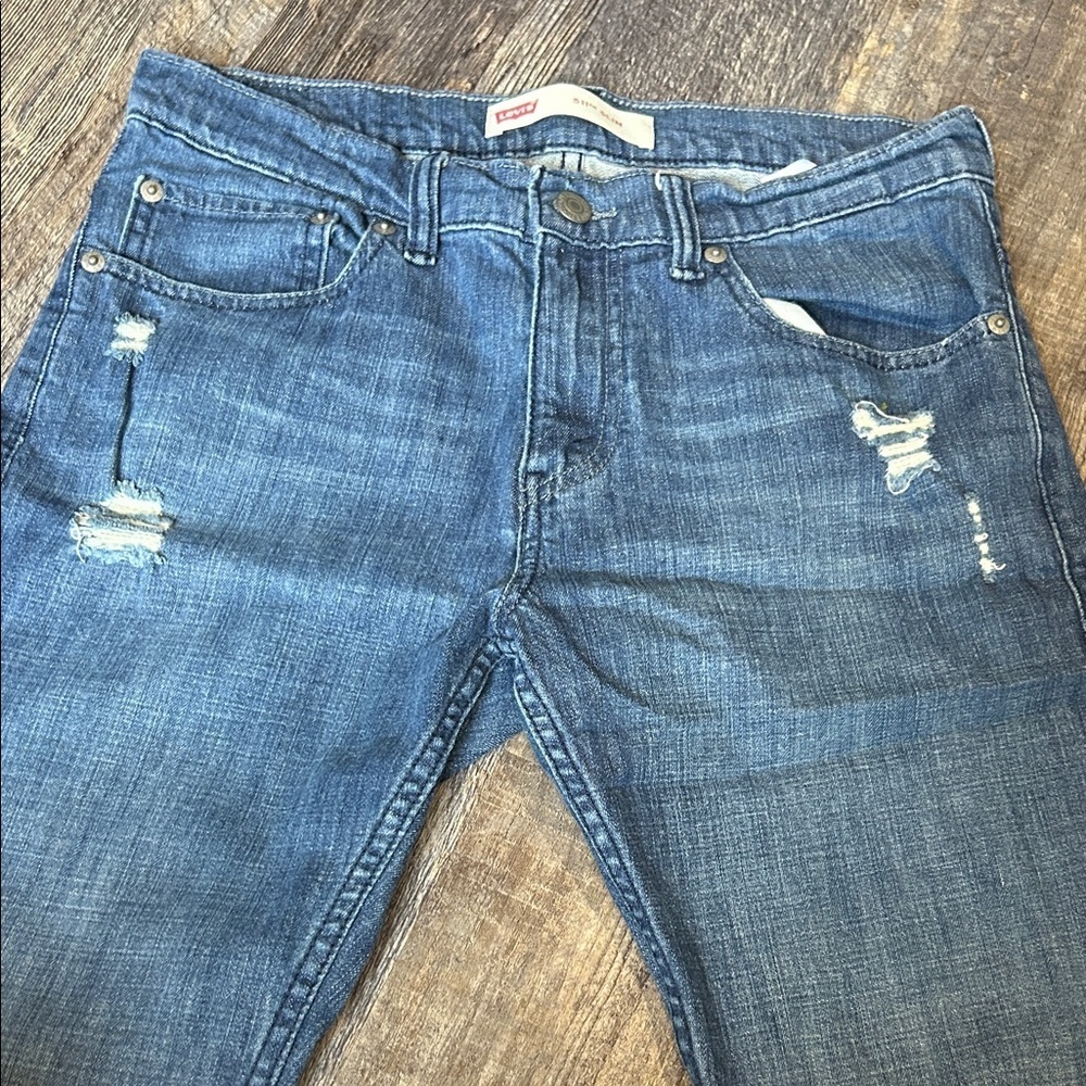 Levi's Women's 511 slim Relaxed Blue Jeans size 28 - Picture 5 of 11
